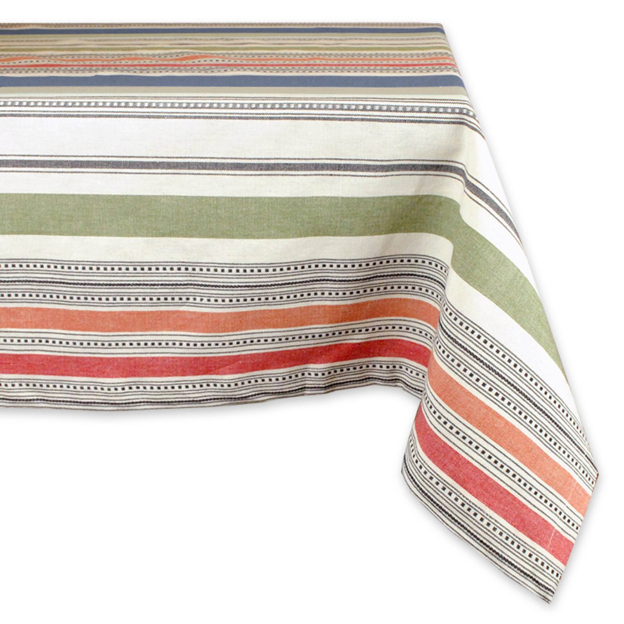 DII® 84" Warm Stripe Tablecloth